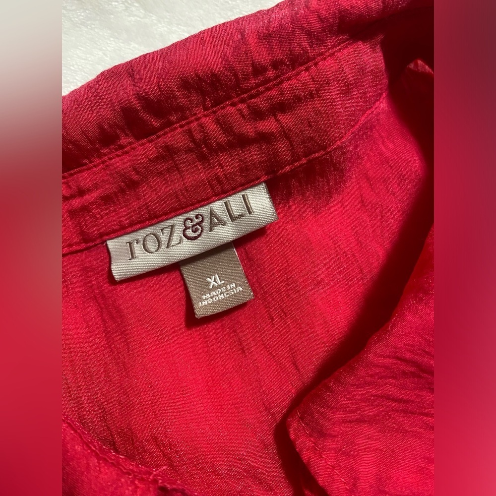 Roz & Ali Hot Pink Blouse - Picture 4 of 7